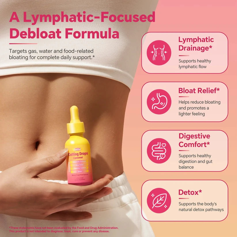 LeeFar Cutting Drops - 10-Botanical Lymphatic & Debloat Support