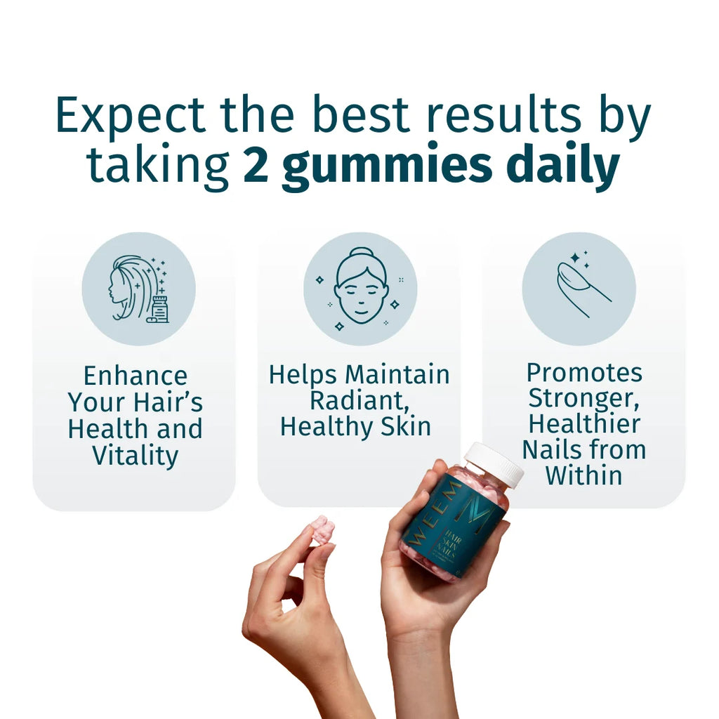WEEM Hair Skin and Nails Gummies